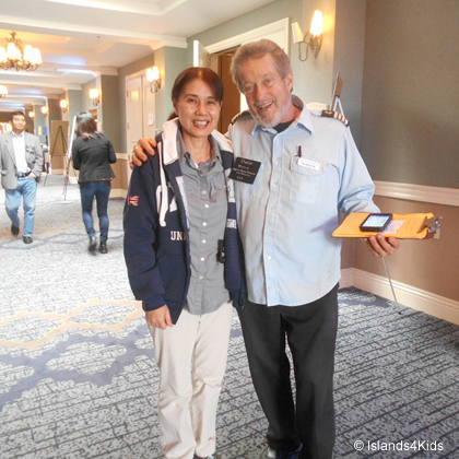 Ecological Artist Naoko Otsuka - Noko with Captain Chaeles Moor