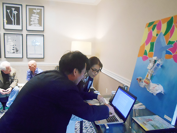 Naoko Otsuka Ecological Artist with Professor Saido